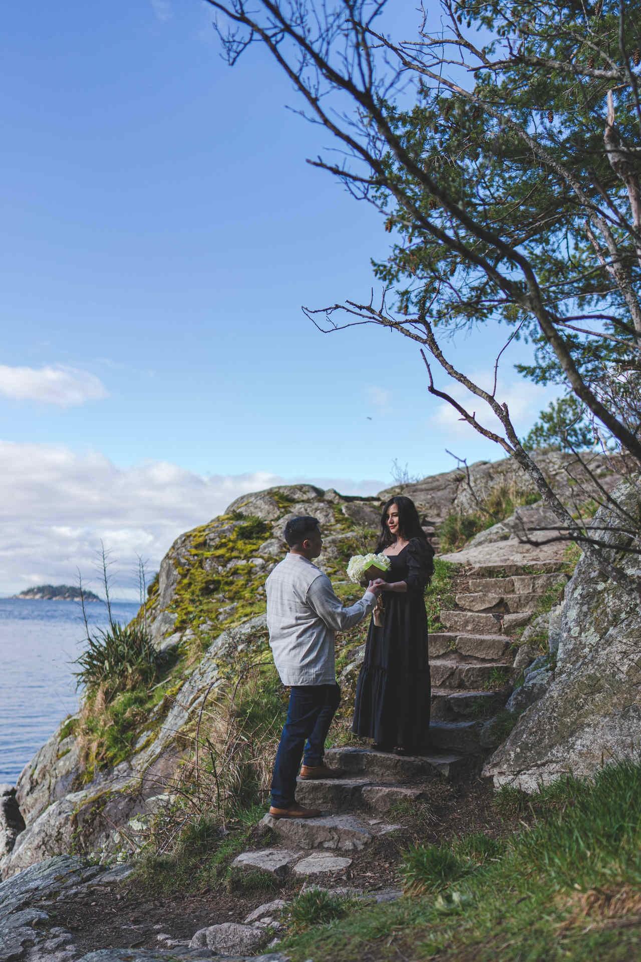 North Vancouver Engagement Photoshoot at Whytecliff Park with Rose & Hoang