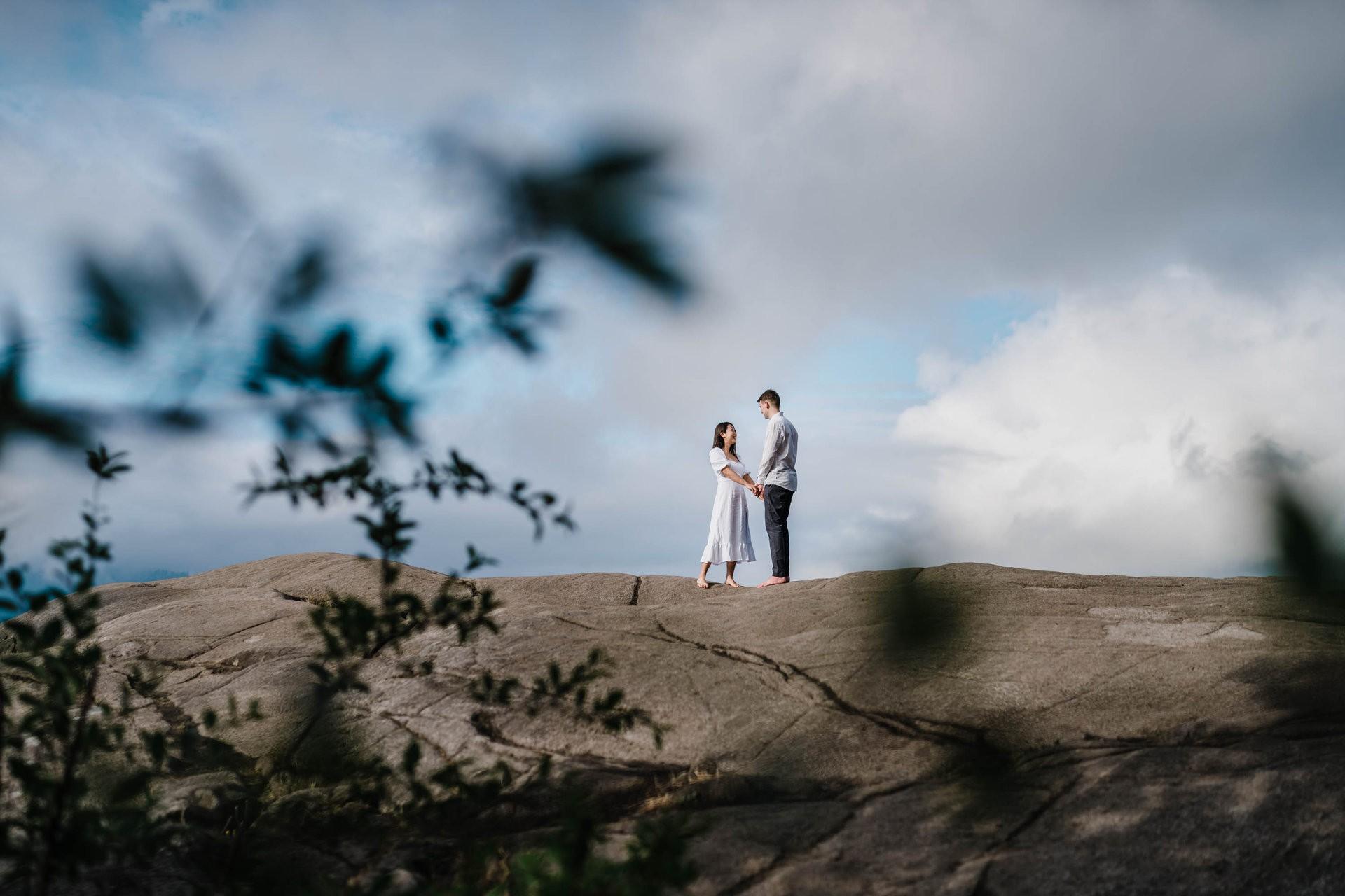 North Vancouver Engagement Photos at Quarry Rock hike in Deep Cove