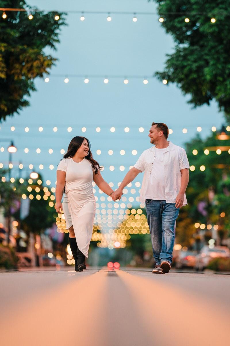 Downtown Cloverdale Engagement Photoshoot with Noele and Jeremy